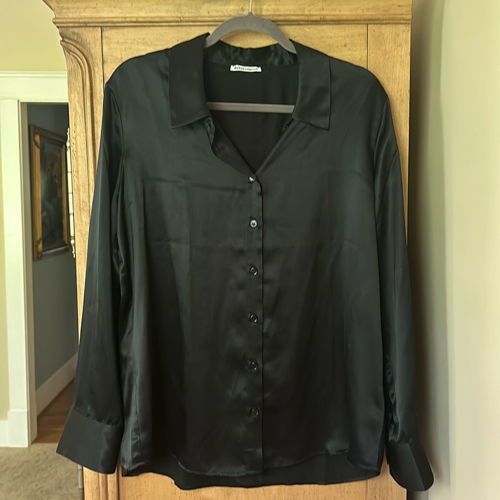 Reformation Women’s Size L Sky Relaxed Silk Top - Never Worn